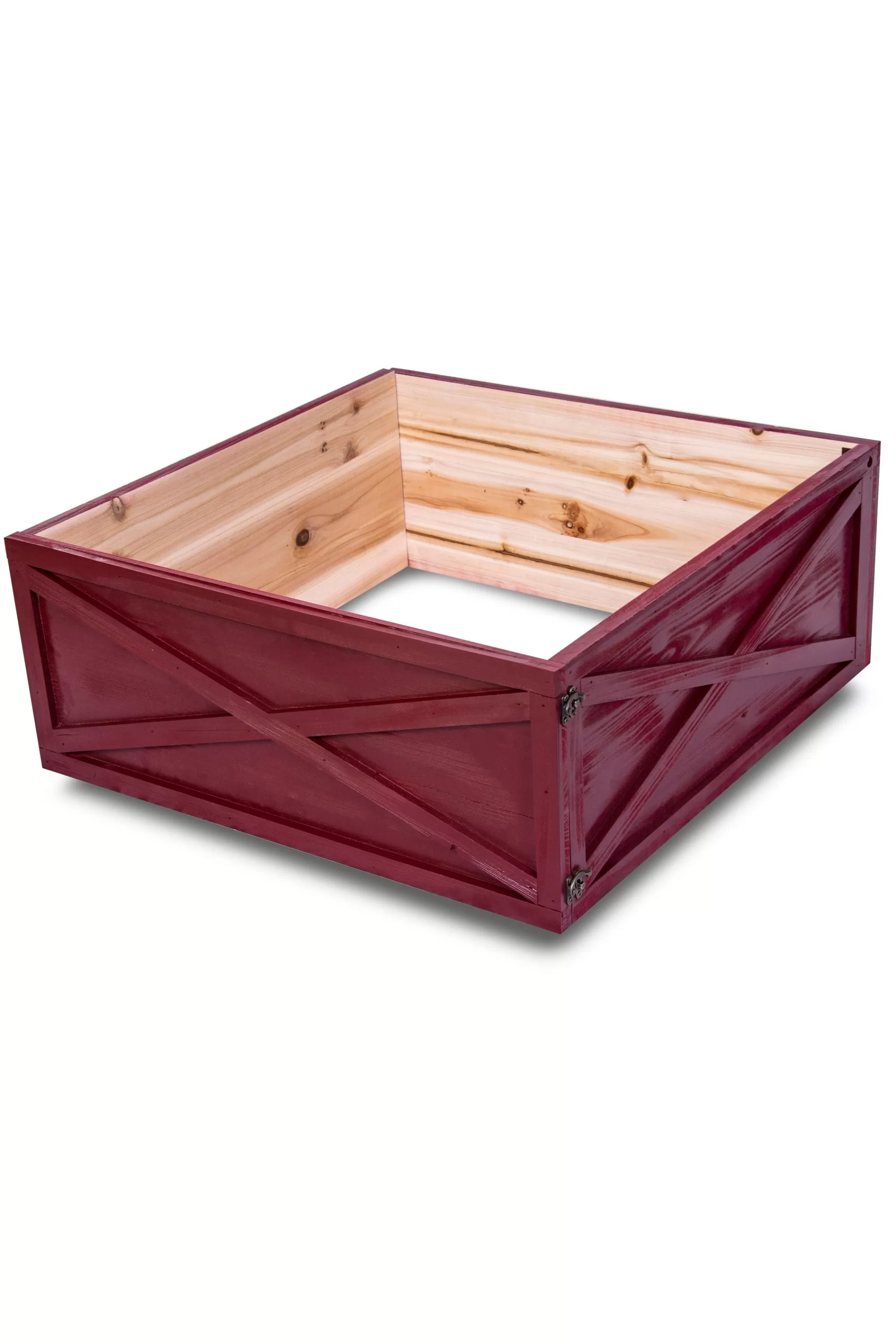 Online Christmas Tree World Large Wooden Christmas Tree Skirt (Fits 6Ft-9Ft Trees - 3 Colours Available)