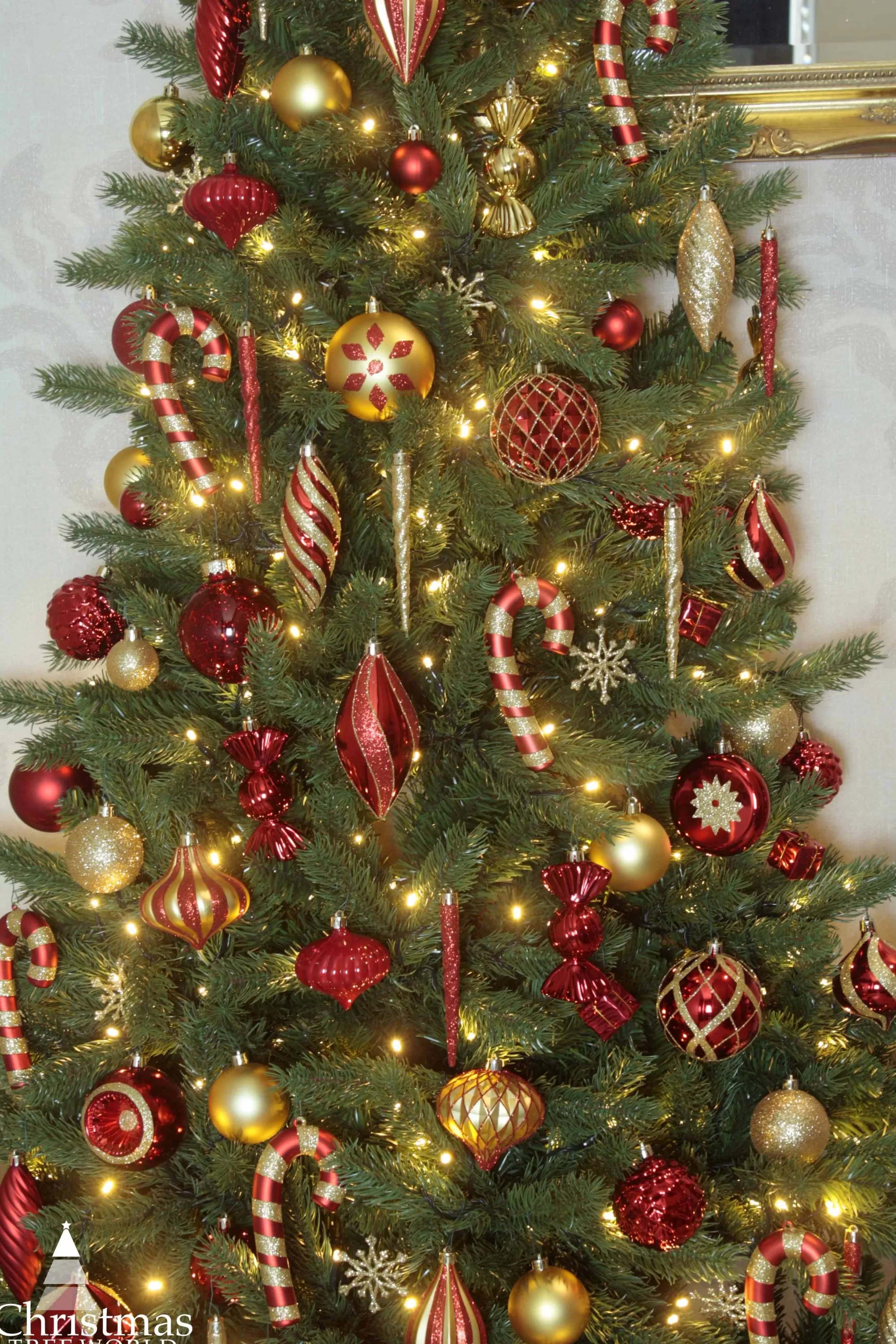 Best Christmas Tree World The Pre-Lit Ultra Devonshire Half Tree Warm White Lights (4Ft To 7Ft)
