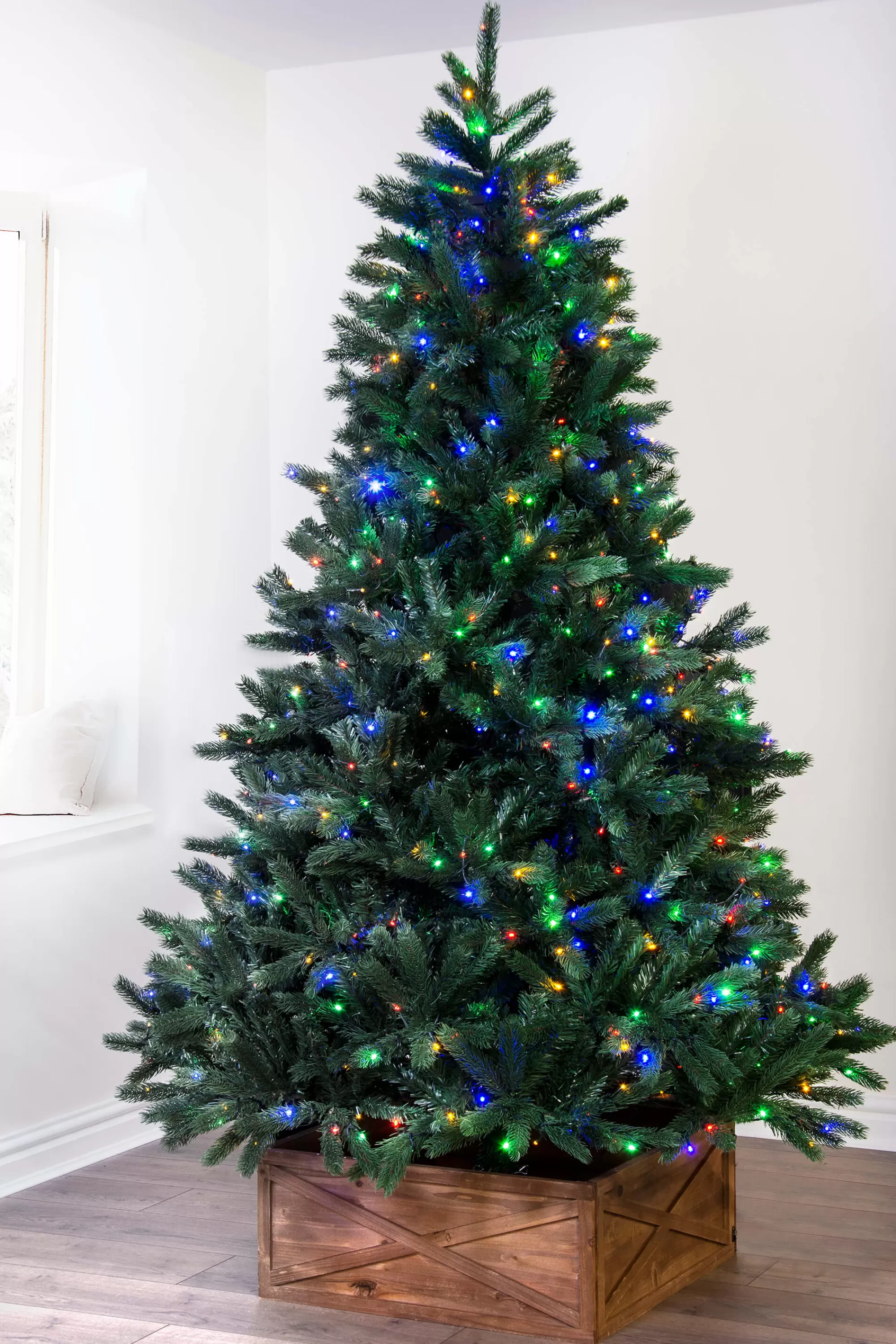 Cheap Christmas Tree World The Ultra Devonshire Fir Pre-Lit With Warm White/Multicoloured Leds (4Ft To 12Ft)