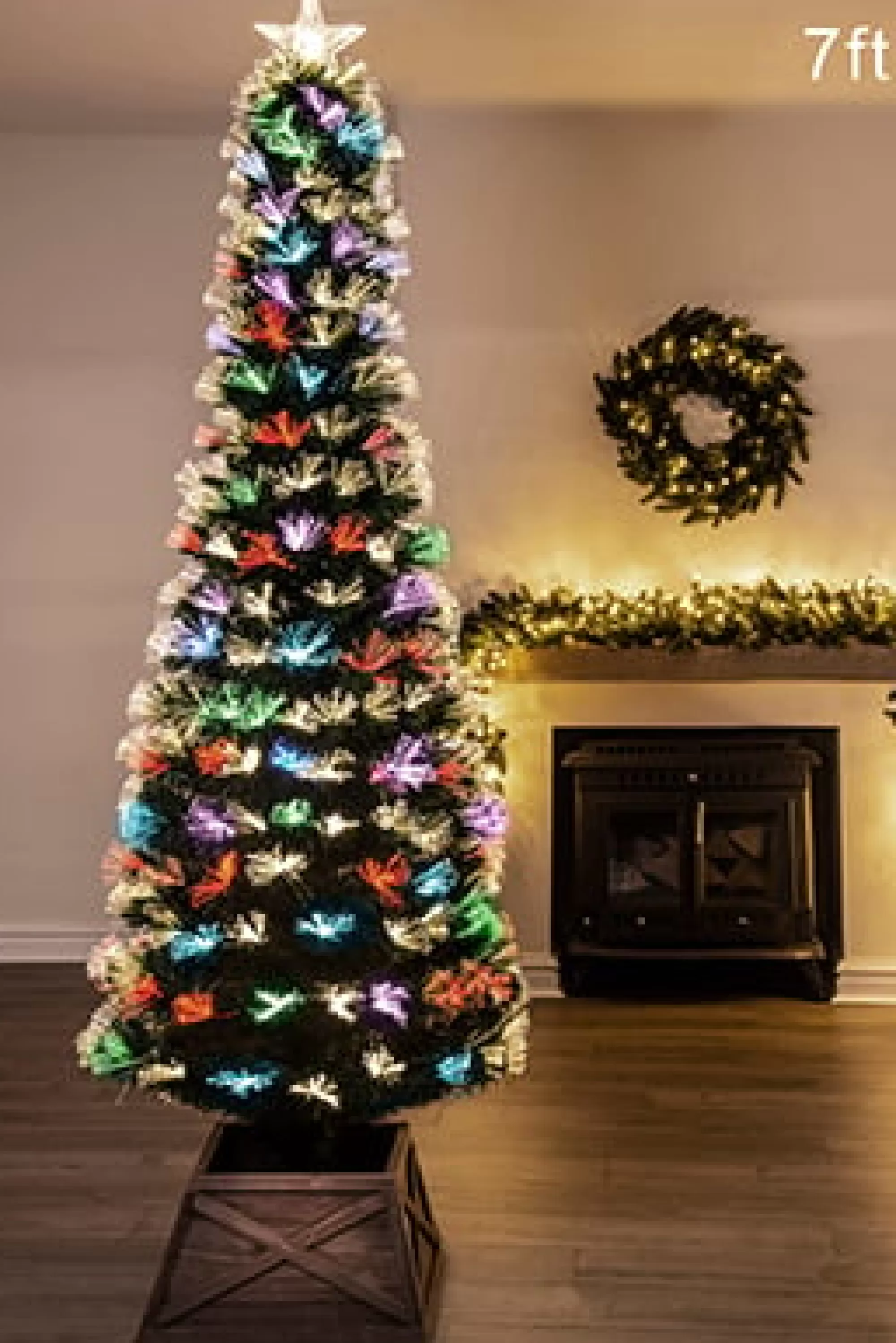Sale Christmas Tree World The Vesuvius Fir Fibre Optic Christmas Tree (3Ft To 8Ft)