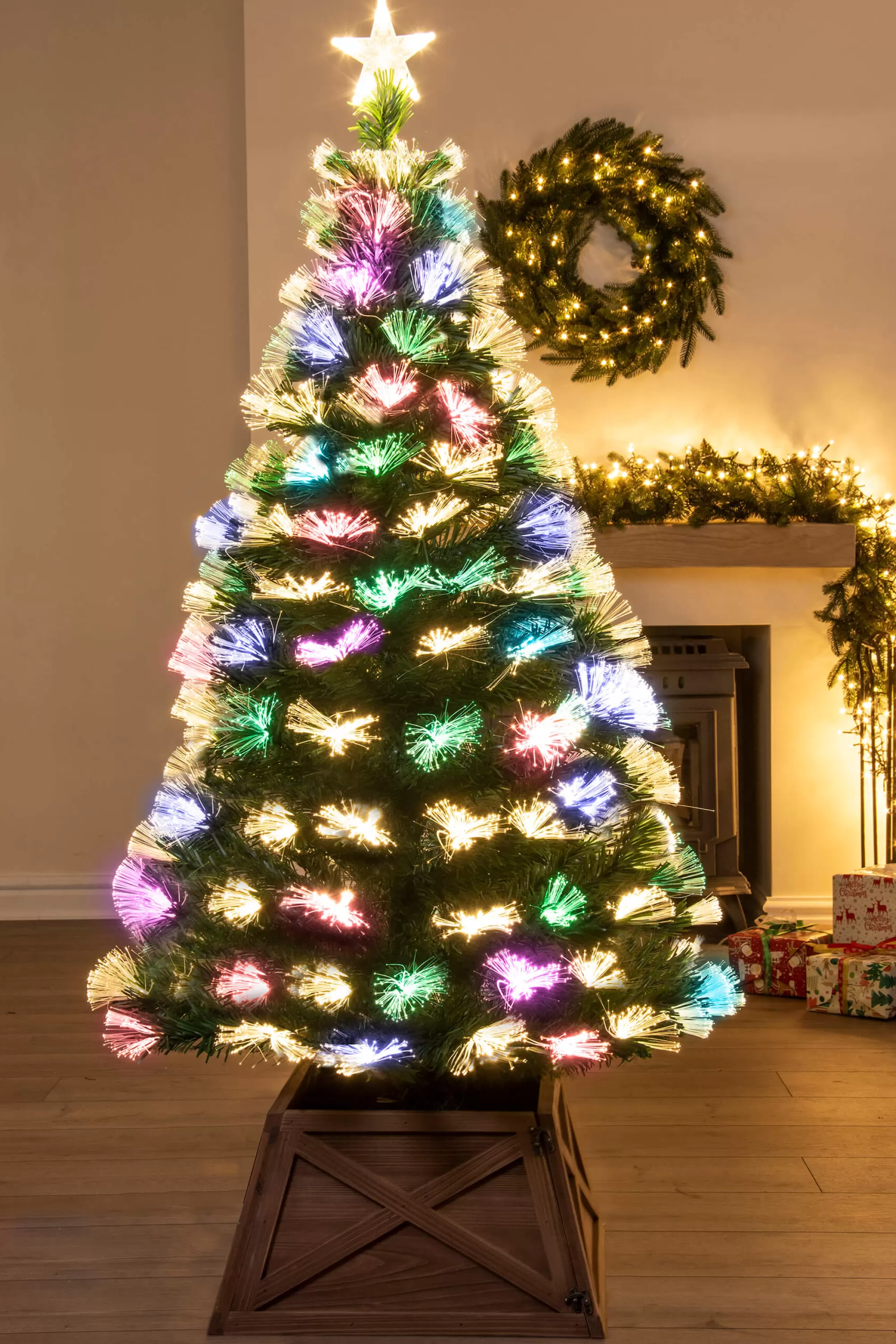 Sale Christmas Tree World The Vesuvius Fir Fibre Optic Christmas Tree (3Ft To 8Ft)
