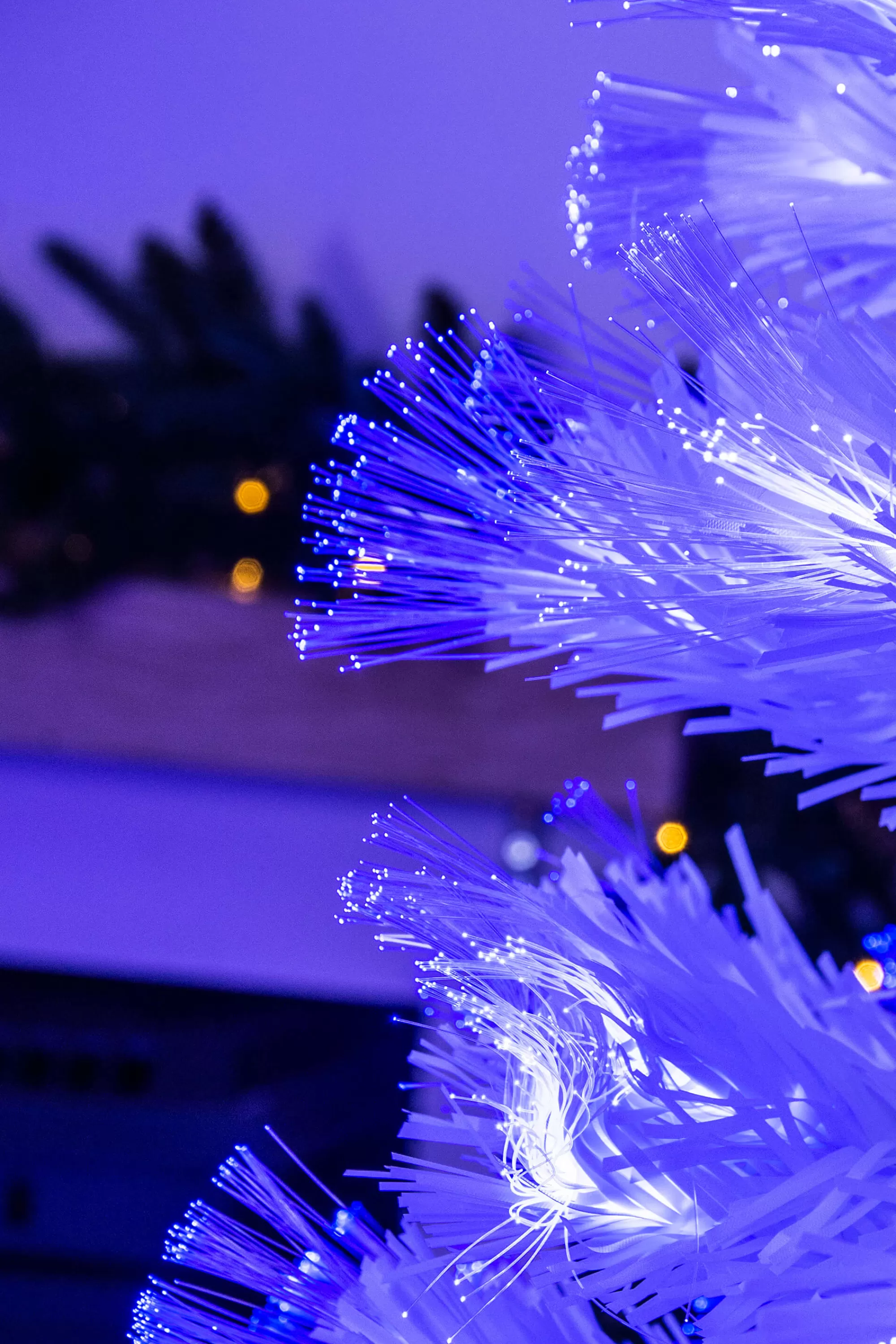 Store Christmas Tree World The White Blue Ripple Effect Fibre Optic Tree (4Ft To 7Ft)