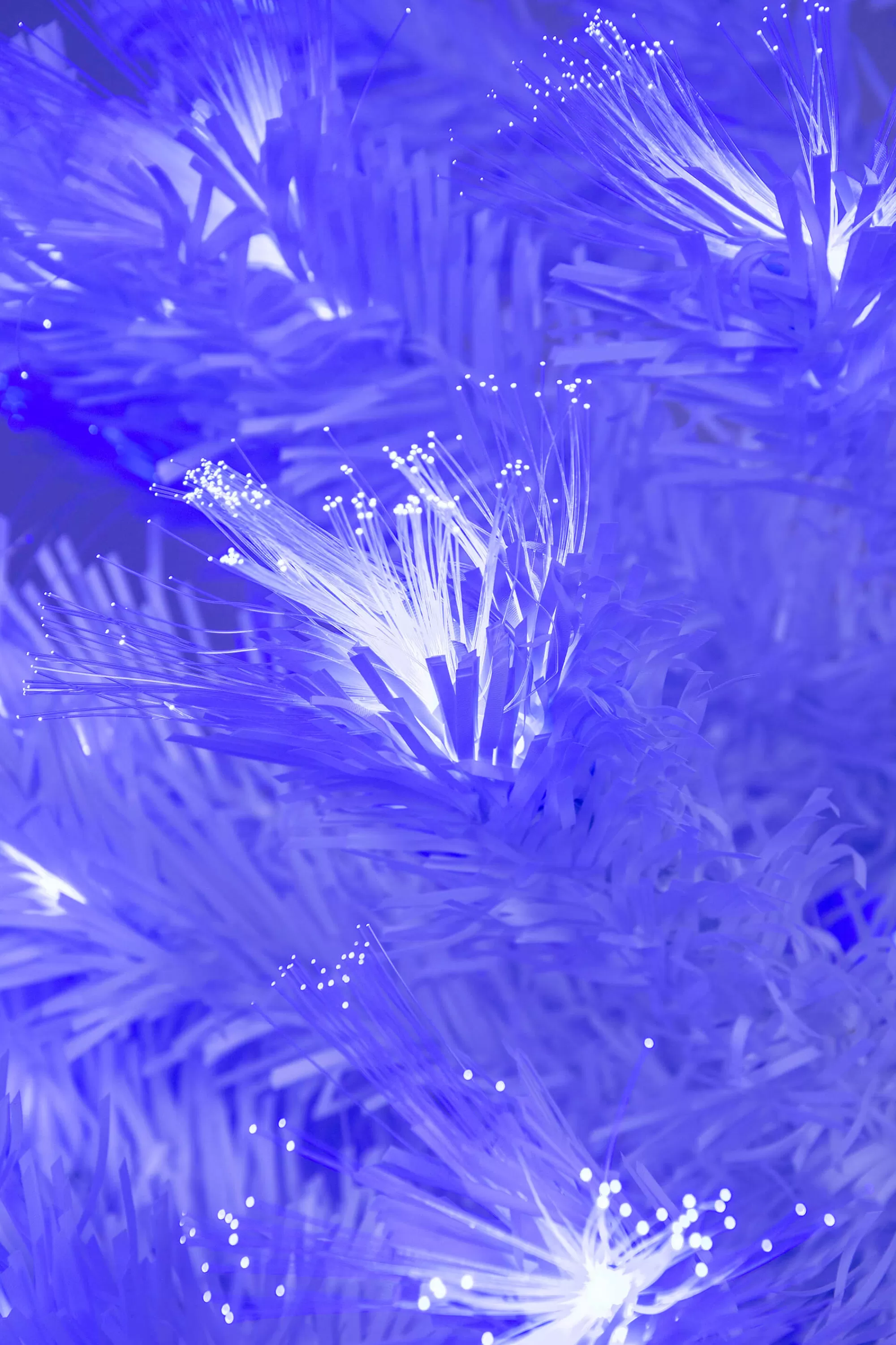 Store Christmas Tree World The White Blue Ripple Effect Fibre Optic Tree (4Ft To 7Ft)